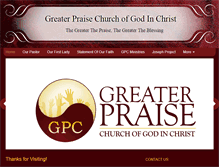 Tablet Screenshot of greaterpraisecogic.com